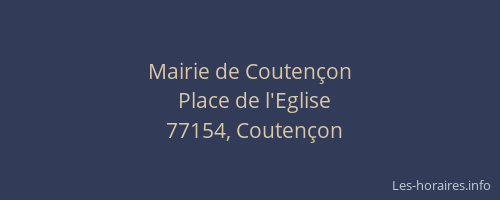 Mairie de Coutençon
