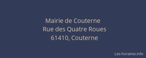 Mairie de Couterne