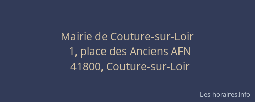 Mairie de Couture-sur-Loir