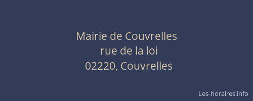 Mairie de Couvrelles