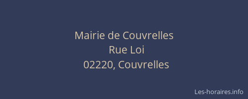 Mairie de Couvrelles