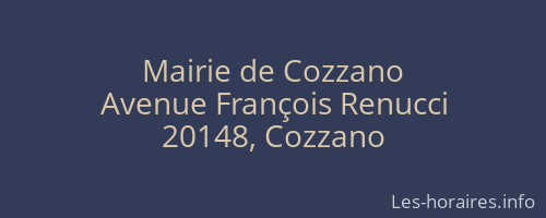 Mairie de Cozzano