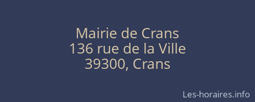 Mairie de Crans