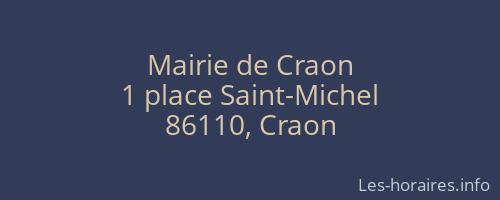 Mairie de Craon