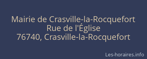 Mairie de Crasville-la-Rocquefort
