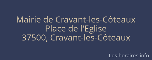 Mairie de Cravant-les-Côteaux