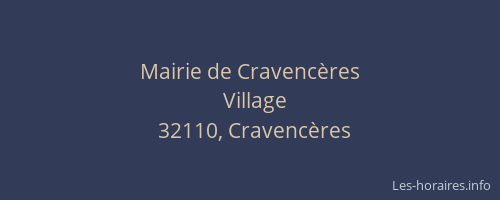 Mairie de Cravencères