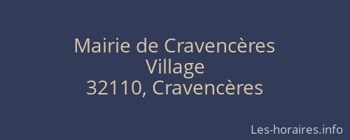 Mairie de Cravencères