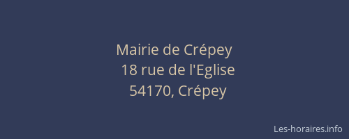Mairie de Crépey