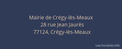 Mairie de Crégy-lès-Meaux