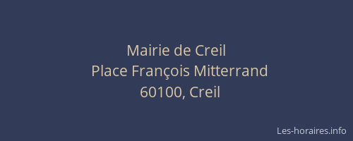 Mairie de Creil