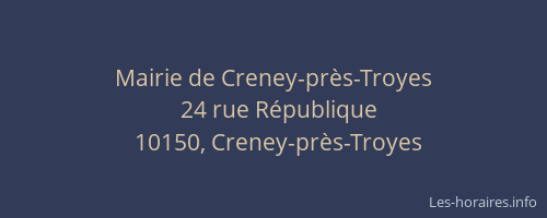 Mairie de Creney-près-Troyes