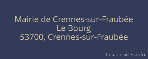 Mairie de Crennes-sur-Fraubée