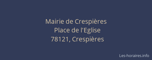 Mairie de Crespi&egrave;res