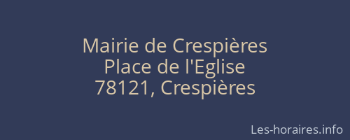 Mairie de Crespières