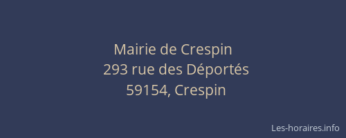 Mairie de Crespin