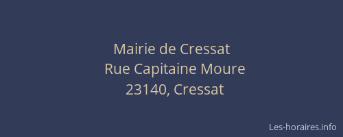 Mairie de Cressat