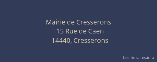 Mairie de Cresserons