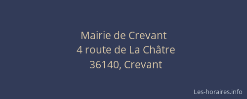 Mairie de Crevant