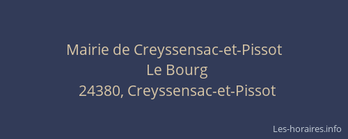 Mairie de Creyssensac-et-Pissot