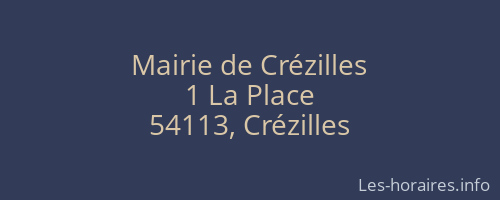Mairie de Crézilles