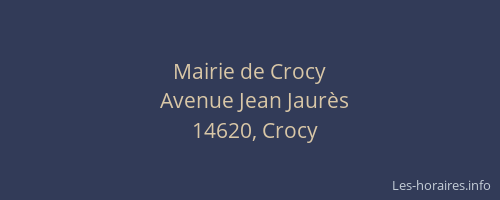 Mairie de Crocy
