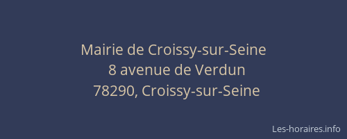 Mairie de Croissy-sur-Seine