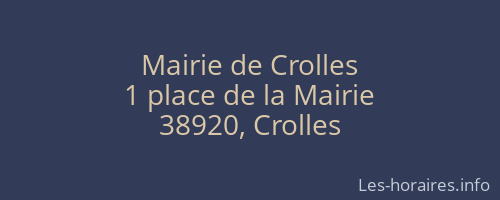Mairie de Crolles