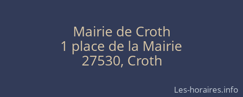 Mairie de Croth