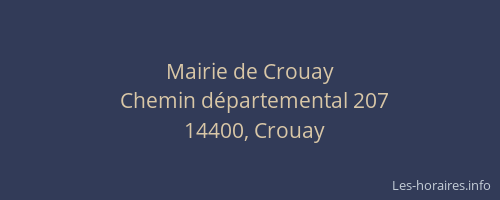 Mairie de Crouay