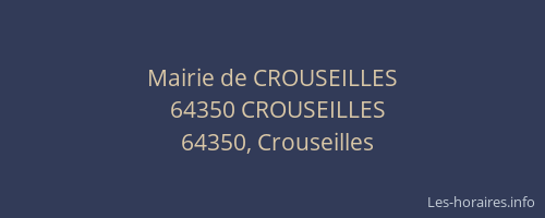 Mairie de CROUSEILLES