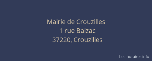 Mairie de Crouzilles