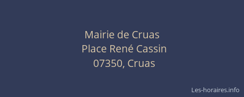 Mairie de Cruas