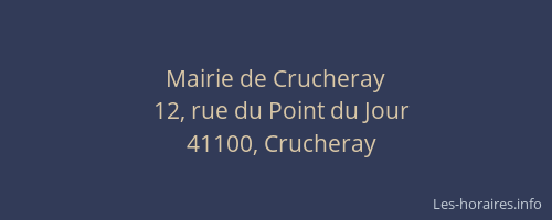 Mairie de Crucheray