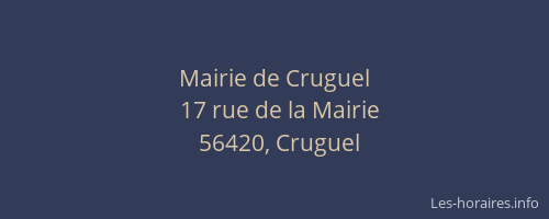 Mairie de Cruguel
