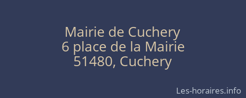 Mairie de Cuchery
