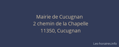Mairie de Cucugnan
