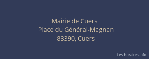 Mairie de Cuers