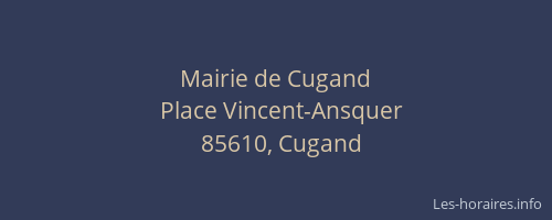 Mairie de Cugand