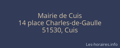 Mairie de Cuis