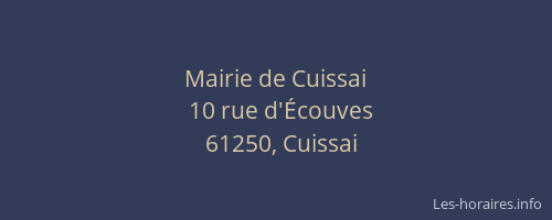 Mairie de Cuissai
