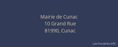 Mairie de Cunac