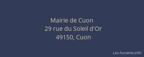 Mairie de Cuon
