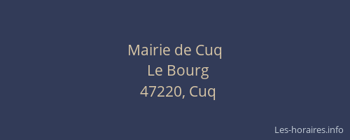 Mairie de Cuq