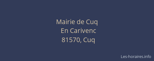 Mairie de Cuq