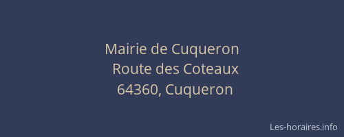 Mairie de Cuqueron