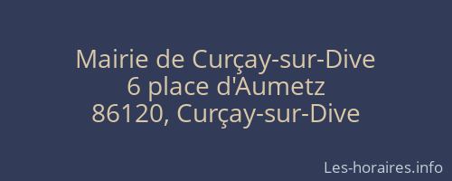 Mairie de Curçay-sur-Dive