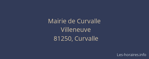 Mairie de Curvalle