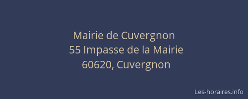Mairie de Cuvergnon