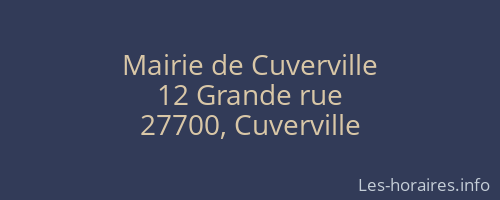 Mairie de Cuverville